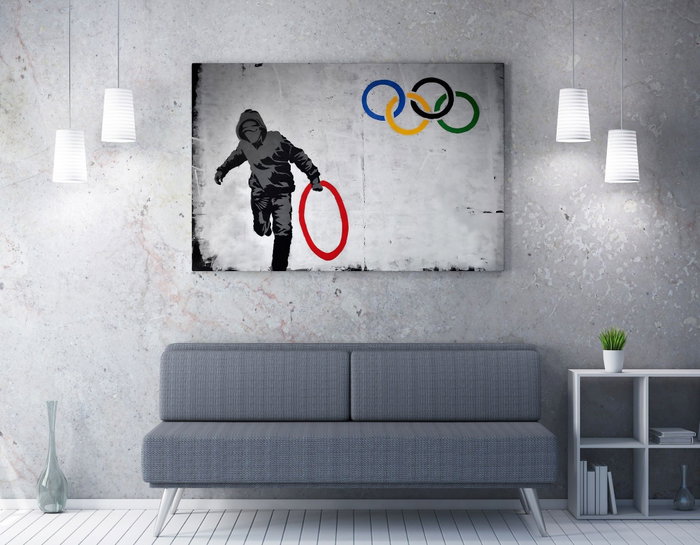 Wallity Lienzo Decorativo Banksy WY118 (70 x 100 cm) Wallity Lienzo Decorativo Banksy WY118 (70 x 100 cm)